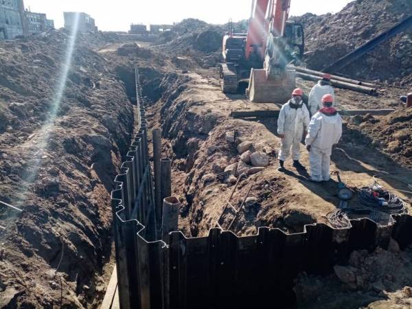 Завершено строительство защитной завесы по периметру цеха ртутного электролиза усольского «Химпрома»