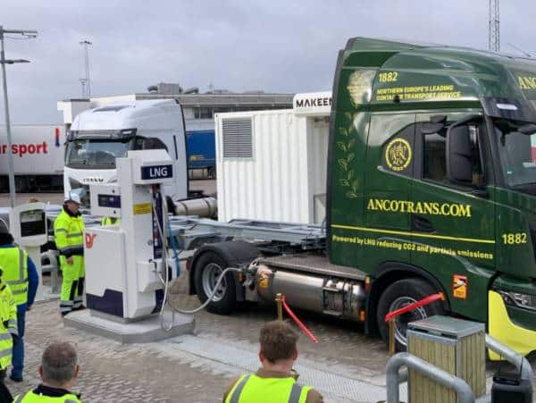 Q8 открывает первую в Дании СПГ-АЗС для грузовиков